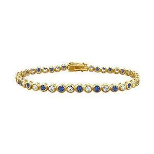   and Diamond Tennis Bracelet  14K Yellow Gold   5.00 CT TGW Jewelry