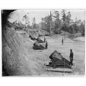 Civil War Reprint Yorktown, Virginia. Battery No. 4 mounting 13 inch 