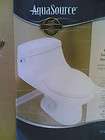 NIB High Efficienc​y ONE PIECE White Elongated Chair Height TOILET