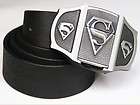 Vintage 3D Superman Superhero Mens Belt Buckles Lighter leather Waist 