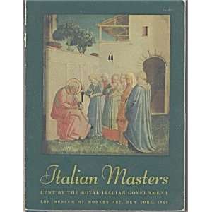    Italian Masters Lent By the Royal Italian Government Books