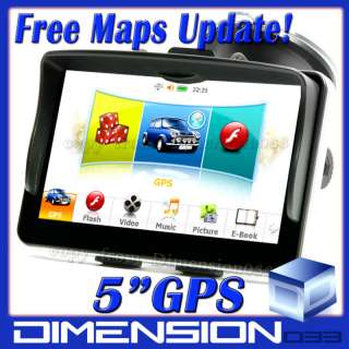 GPS Navigation A5 128MB DDRII 4G HD SpeedCam Mp4 POI  