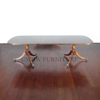   English Mahogany 8.5Ft Double Pedestal Dining Table c1960 p29a  