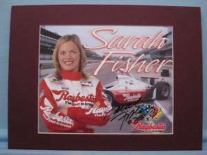Sarah Fisher   youngest Indy 500 racer & her autograph  