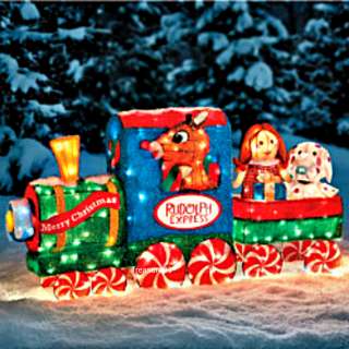   Friends Christmas Classic Lighted 3D Train Outdoor Yard Decor  