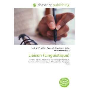  Liaison (Linguistique) (French Edition) (9786134155304 