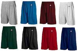 Champion Mens Athletic Cotton Gym Workout Exercise Shorts 6 No 
