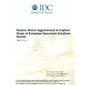  Nuance Moves Aggressively to Capture Share of European 