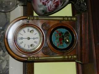 Antique Ingraham Rosewood Mantle Mantel Clock Civil War Era  