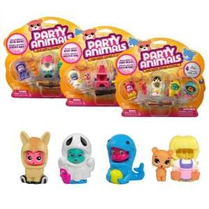  Party Animals 4 Pack 16 Toys & Games