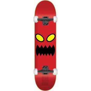  Toy Machine Monster Face Complete Skateboard   8.0 Red w/Mini Logos 