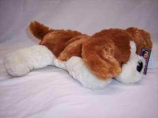   Brown n Cream Dog Weighted Stuffed Animal / lap pad animal 1 or 2 lbs