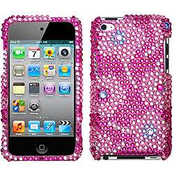 Candy Flowers Apple iPod Touch 4 Rhinestone Case  