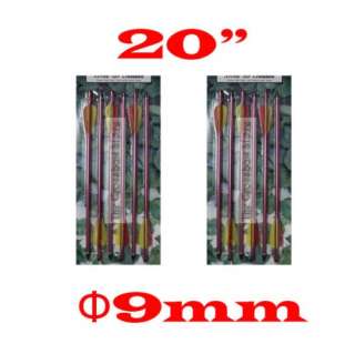 12 PC 20 Aluminum Crossbow Arrows/Bolts 21 Long Metal Shaft  