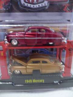 M2 Machines 1949 MERCURY Auto Lift 2 Pk GOLD CHASE Red  