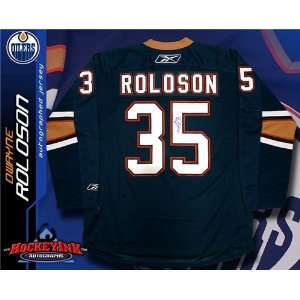  Dwayne Roloson Autographed/Hand Signed Edmonton Oilers 
