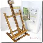 Frame Table Painting Easel, Bamboo Compact with Brush Case On Sale 