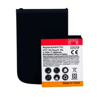 New 3500mah Extended Battery Replacement For HTC MyTouch 4G w/ Black 