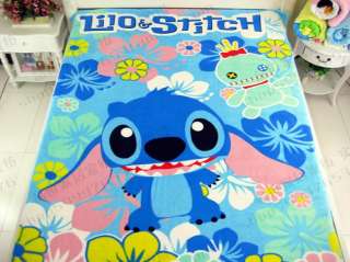Stitch Bed Sheet Fleece Blanket Cover Throw Middle Size gift  