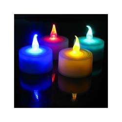 Battery Powered Flickering LED Tea Light Candle (Pack of 4 