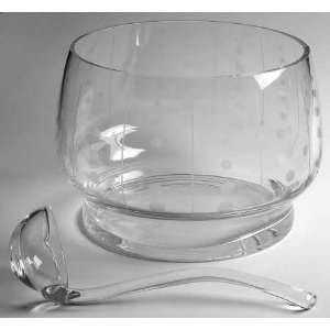  Mikasa Cheers Selections Punch Bowl with Ladle, Crystal 