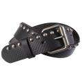 Journee Collection Womens Snake Embossed Studded Leather Belt