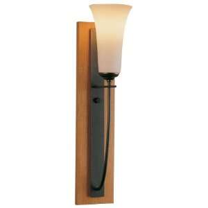  Hubbardton Forge Cherry Wood Torchiere Style Wall Sconce 
