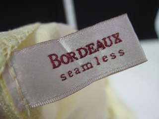 BORDEAUX SEAMLESS Yellow Sleeveless Lace Shirt Cami O/S  