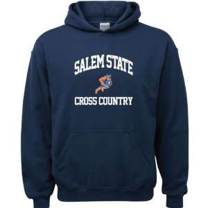  Salem State Vikings Navy Youth Cross Country Arch Hooded 