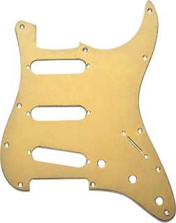  Fender ® Stratocaster Pickguard Gold Anodized 1 Ply   Brand New