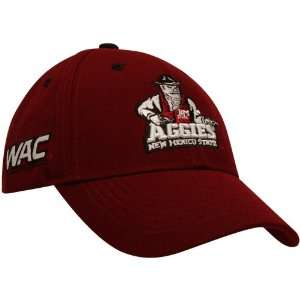   World New Mexico State Aggies Crimson Triple Conference Adjustable Hat