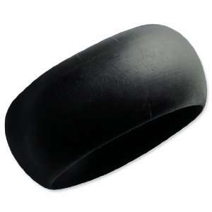  Black Natural Wood Round 7in 35.5mm Bangle Jewelry