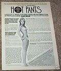 1971 ad Sauna exercise Belt Hot Pant reducer PAT KARLIN