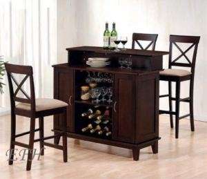 NEW RICH CAPPUCCINO WOOD BAR TABLE COUNTER WINE RACK CABINET STORAGE 