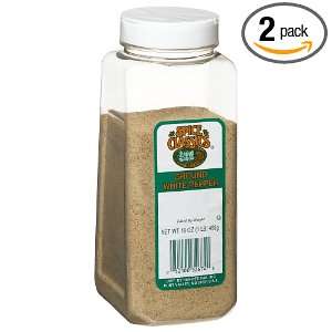   Classics White Pepper, Ground, 16 Ounce Plastic Canisters (Pack of 2