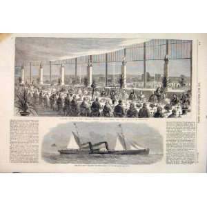  Banquet Crystal Palace Paxton Steam Ship Giraffe 1860 