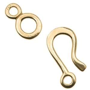  Solid Brass Classic Hook & Eye Clasp 11mm (1 Set) Arts 
