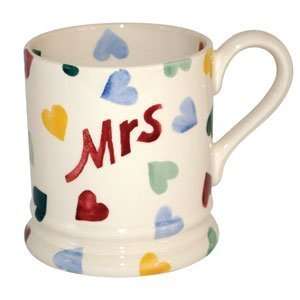  Emma Bridgewater Pottery Polka Hearts Celebration Mrs Mug 