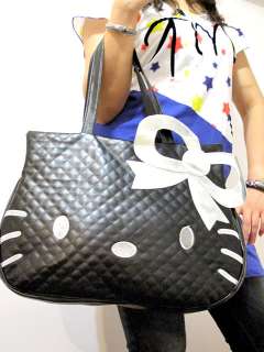 Hello Kitty black BIG tote bag handbag  