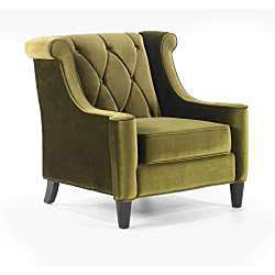 Modern Green Velvet Chair  