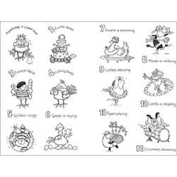 Penny Black 12 Days of Christmas Clear Stamp Set  