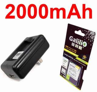 2000mAh Battery + Dock Charger for Sprint HTC EVO 4G  