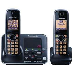 Panasonic KX TG7622B DECT 6.0 Cordless Phone with 2 Handsets 