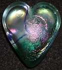 Signed Robert Held RHAG Art Glass Paperweight Heart