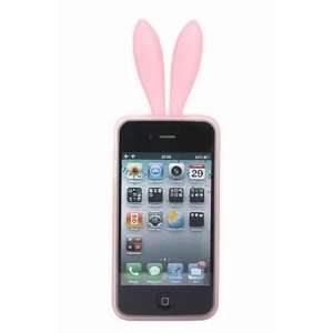 Sofe Cute Bunny Rabbit Ears Silicone Gel Cover Case For Iphone 4 4S 4G 