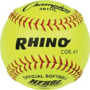  Champion Sports Rhino 11 Inch Yellow Softball   Available 