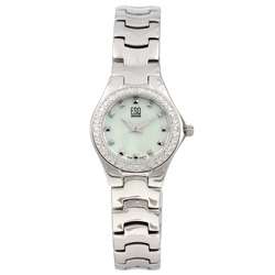 ESQ Womens Stainless Steel White Dial Diamond Watch  