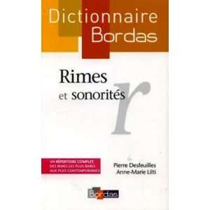  Dictionnaire des Rimes et Sonorites (French Edition 