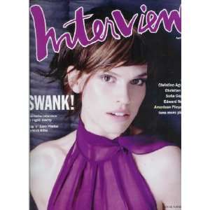  Interview Magazine   April 2000 Hillary Swank, Christina Aguilera 