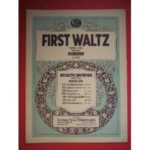   Waltz Valse in Eb Durand No 693 August Durand, Calvin Grooms Books
